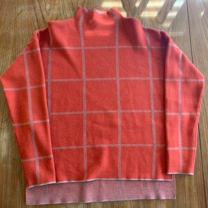 Max Studio Women’s L windowpane sweater